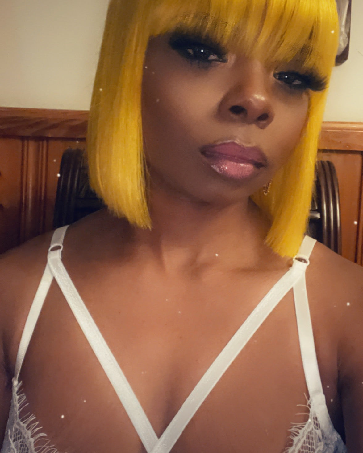 Sunshine Yellow Bang Full Wig