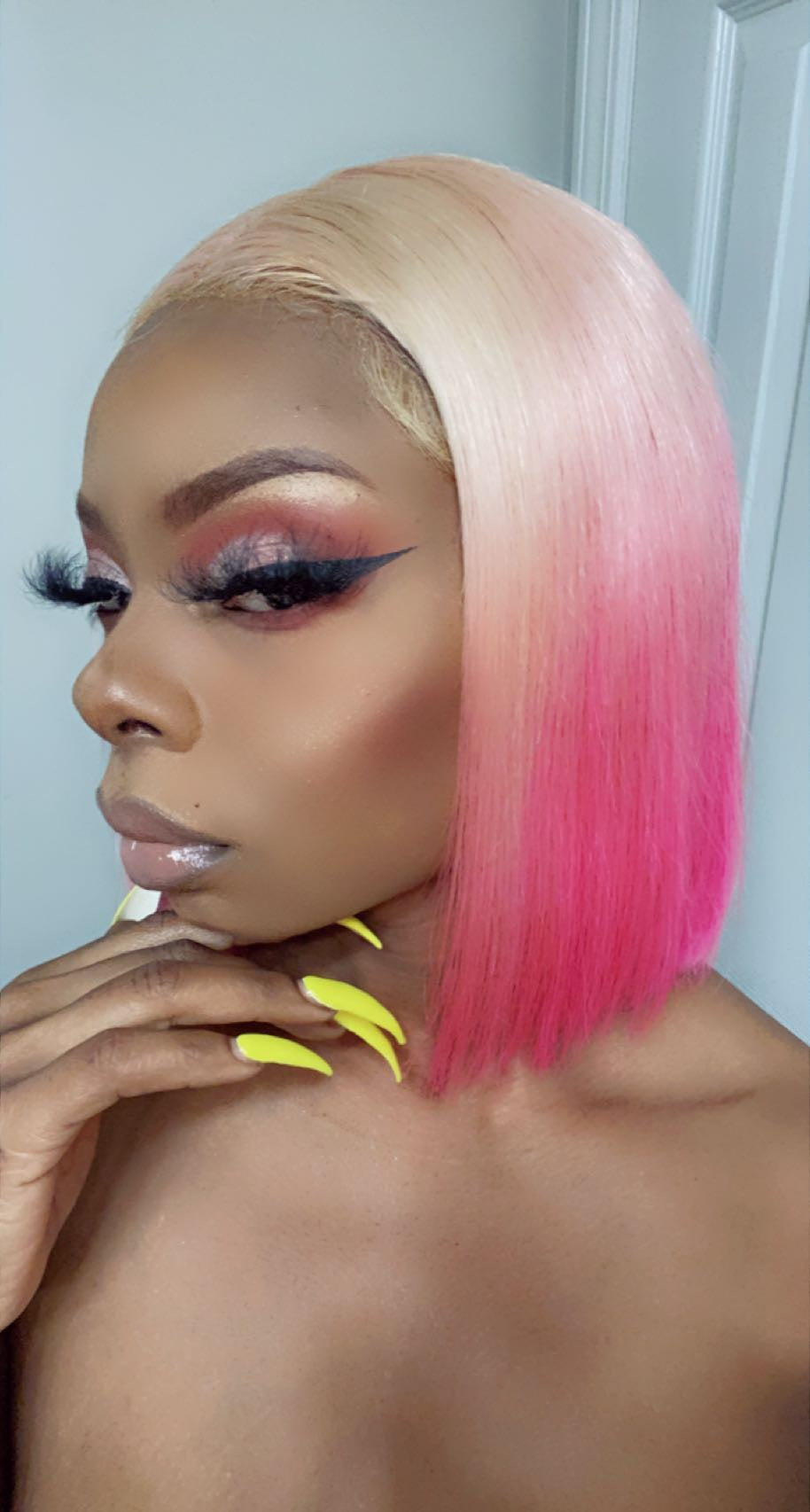Pink Ombre 13x4 Lace Front Wig