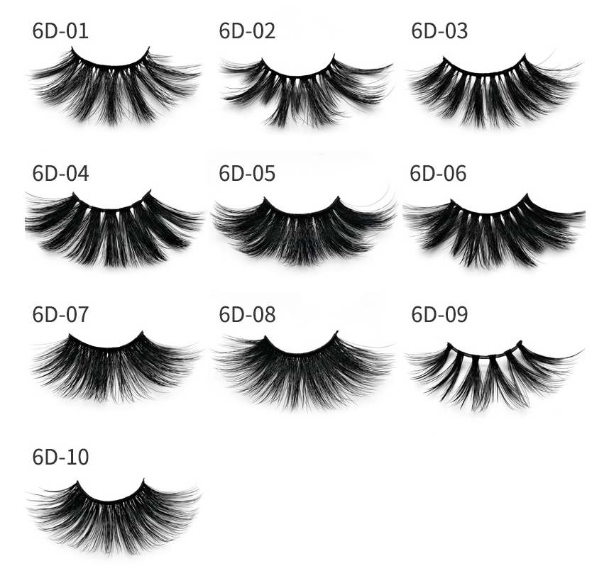 25mm Mink False Eye Lashes 6D