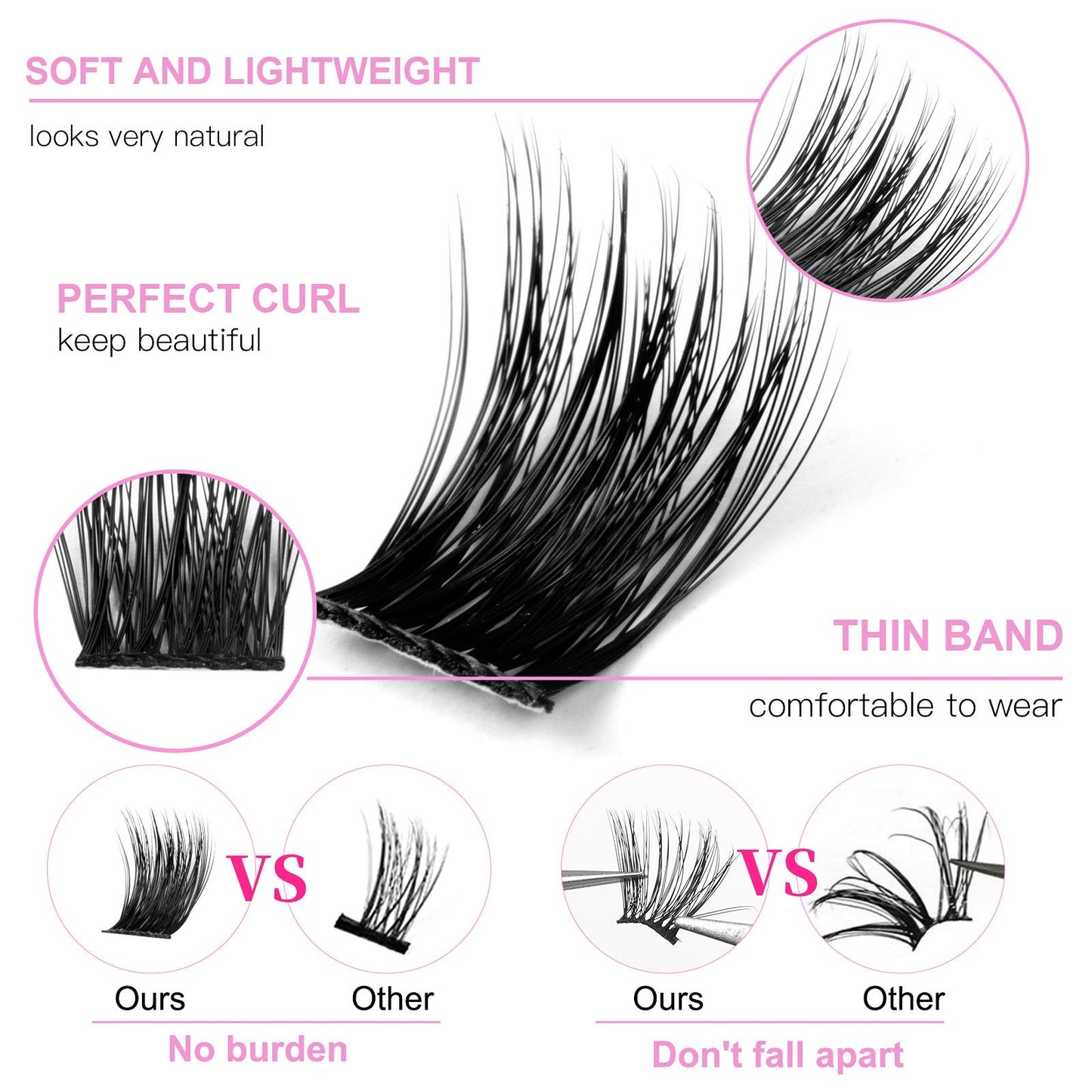 DIY CLUSTER LASH EXTENSION SET