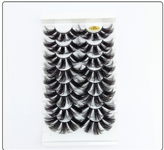 20mm Mink False Eye Lashes 3D (8 Pack)